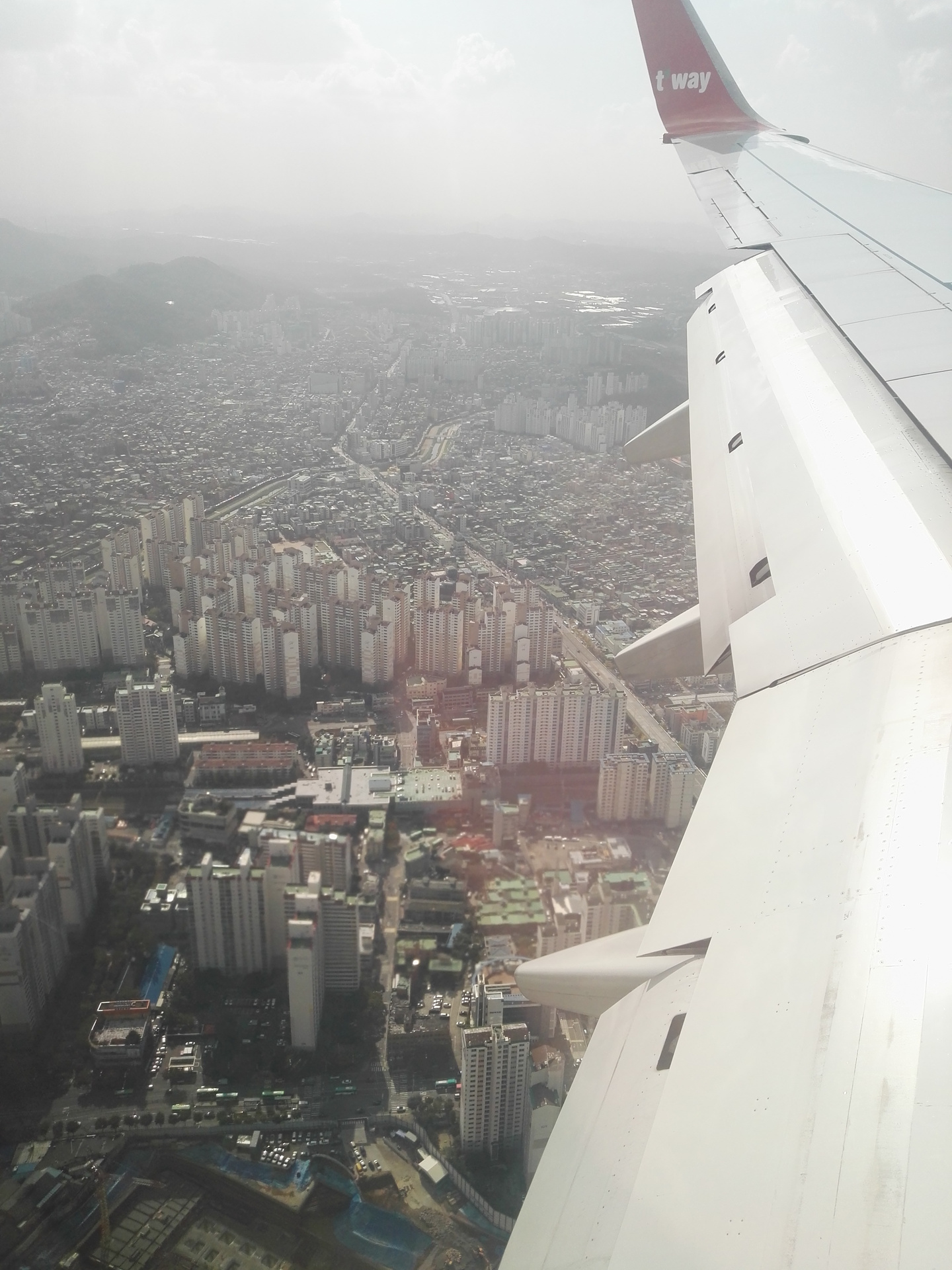 Séoul vue d’avion